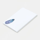 Belles notes post-it® en plume (Incliné)