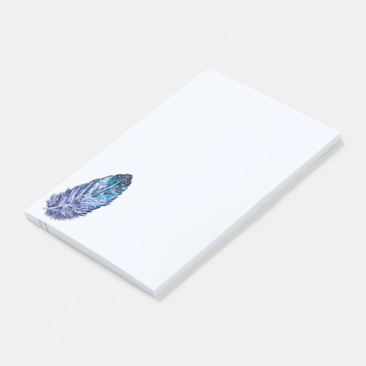 Belles notes post-it® en plume (Incliné)