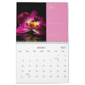 Belles orchidées avec Notes Calendrier mural (Jan 2027)