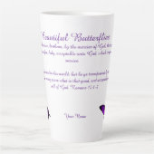 Belles papillons Latte Mug (Devant)
