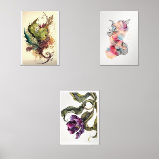 Belles peintures pour chambres avec 3pc