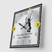 Belles pendules de tennis personnalisées pour homm (Angle)