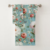 Belles pivoines blanches et rouges (En situation)