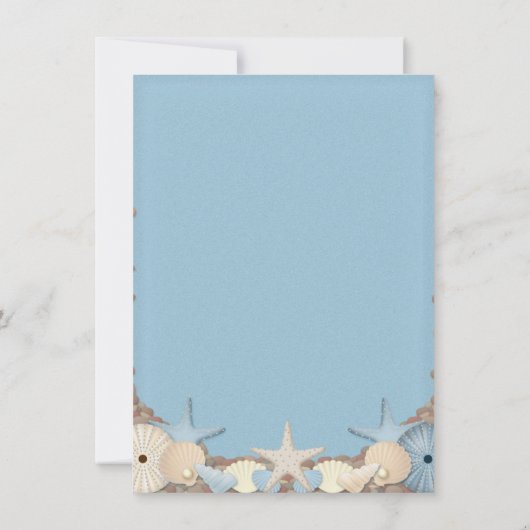 Belles plages tropicales Faire-part de mariage (Dos)