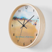 Belles planètes Horloge Mur Acrylique (Angle)