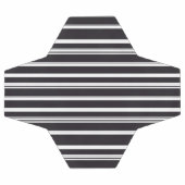 Belles rayures blanches noires (Plat)