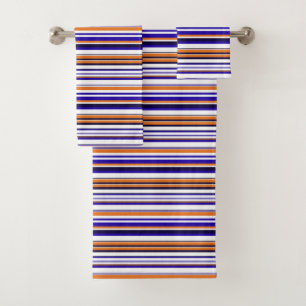 Belles rayures bleues orange