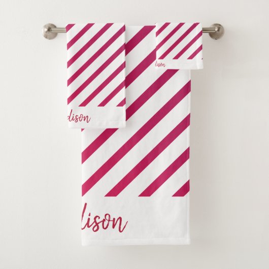 Belles rayures roses et rouges (En situation)