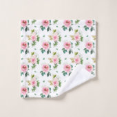 Belles roses roses roses (Gant de toilette)