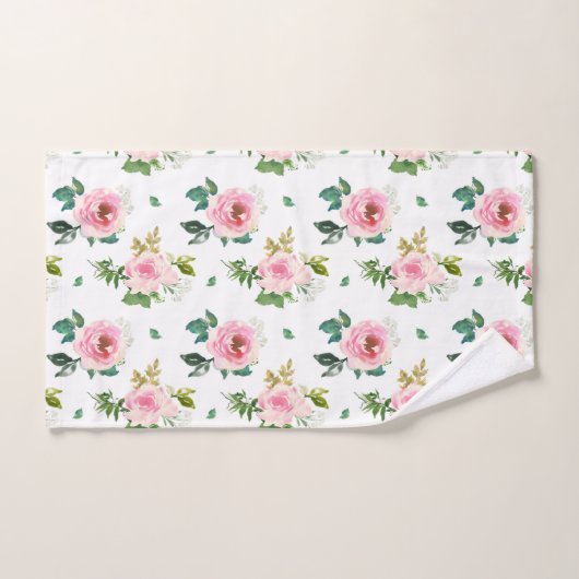 Belles roses roses roses (Serviette à main)