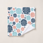 Belles Serviettes De Bain Florales (Gant de toilette)