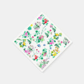 Belles serviettes en papier floral (Coin)