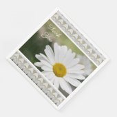 Belles serviettes en papier marguerrier blanc pour (Coin)
