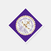 Belles serviettes en papier religieux, PERSONNALIS (Coin)