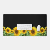 Belles tournesols en noir (Clavier et souris)