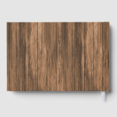 Belles tulipes rouges sur bois - Livre d'or (Verso)