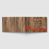 Belles tulipes rouges sur bois - Livre d'or (Complet)