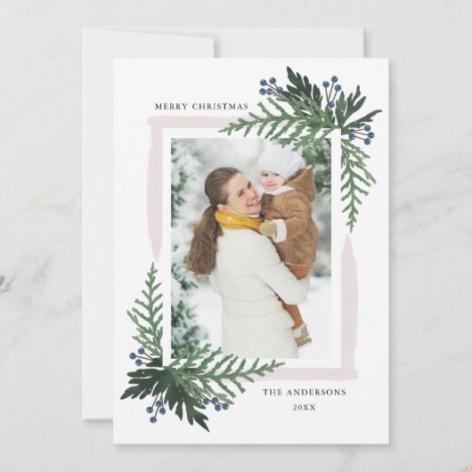Belles vacances - carte photo de Noël (Devant)