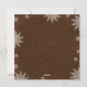 belles vacances d'hiver salutations cartes photos (Dos)