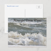 Belles vagues océaniques Carte postale (Devant / Derrière)