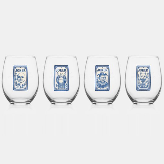 Belles verres à vin Mahjong Joker (Recto)