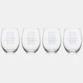 Belles verres à vin Mahjong Joker (Dos)