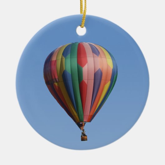 BelleStar Hot Air ballonkerst Keramisch Ornament (Voorkant)