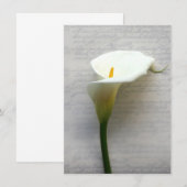 belletje op oude uitnodiging voor handschrift (Voorkant / Achterkant)