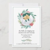 Belletjes die kerstmis uitstralen, nieuwe thuisbew aankondiging (Voorkant)