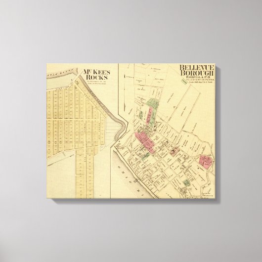 Bellevue Borough Canvas Afdruk (Voorkant)