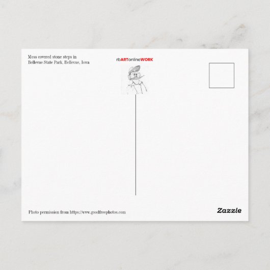 Bellevue State Park Briefkaart (Achterkant)