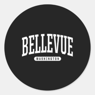 Bellevue Washington Vakantie College Stijl Wa Usa  Ronde Sticker