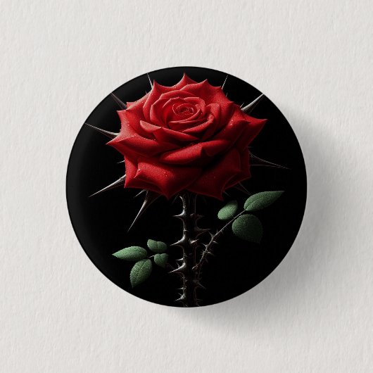 Belleza con espinas ronde button 3,2 cm (Voorkant)