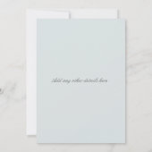 Bellflower Floral Faire-part de mariage (Dos)