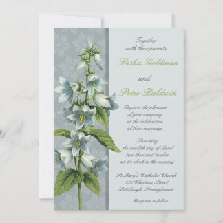 Bellflower Floral Faire-part de mariage