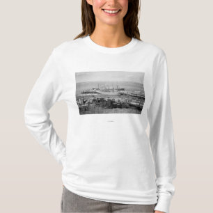 Bellingham, WA Docks Uitzicht of Lumber Ships T-shirt