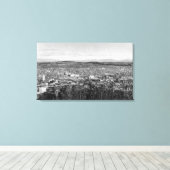 Bellingham, WA Town Uitzicht uit Sehome Hill 2 Canvas Afdruk (Insitu (Houten vloer))