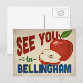 Bellingham Washington Apple - Vintage Travel Briefkaart (Voorkant / Achterkant)