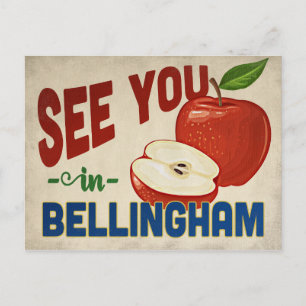 Bellingham Washington Apple - Vintage Travel Briefkaart