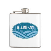 Bellingham Washington Buiten Heupfles (Voorkant)