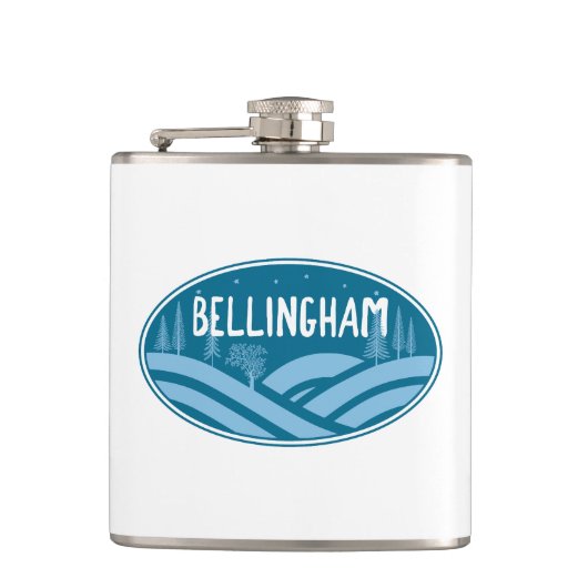 Bellingham Washington Buiten Heupfles (Voorkant)