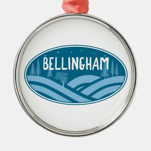Bellingham Washington Buiten Metalen Ornament (Voorkant)