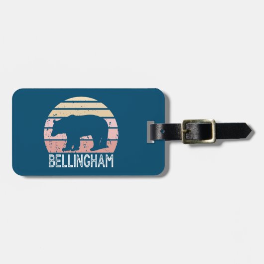 Bellingham Washington Retro-Beer Bagagelabel (Voorkant horizontaal)