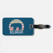 Bellingham Washington Retro-Beer Bagagelabel (Achterkant horizontaal)