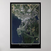 Bellingham Washington Satellite Poster Map (Voorkant)