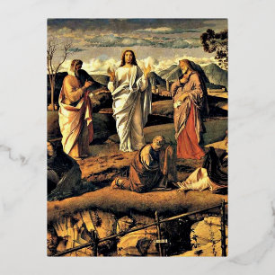 Bellini: Transfiguratie van Christus Folie Feestdagen Briefkaart