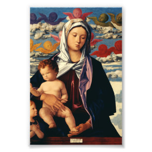 Bellini's Maagd en Kind Hoge Kwaliteit Kunst Foto Afdruk