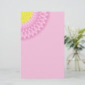 Bellis Mandala Briefpapier (Staand voorkant)