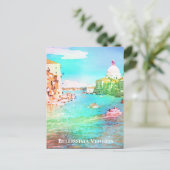 ** Bellissima Italiaanse taal Venetië Venezia Briefkaart (Staand voorkant)