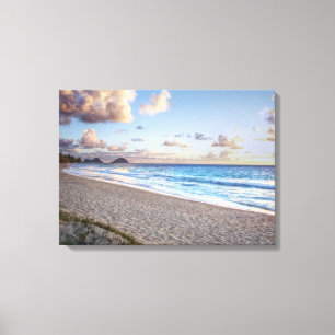 Bellows Beach, Oahu, Hawaii Canvas Afdruk